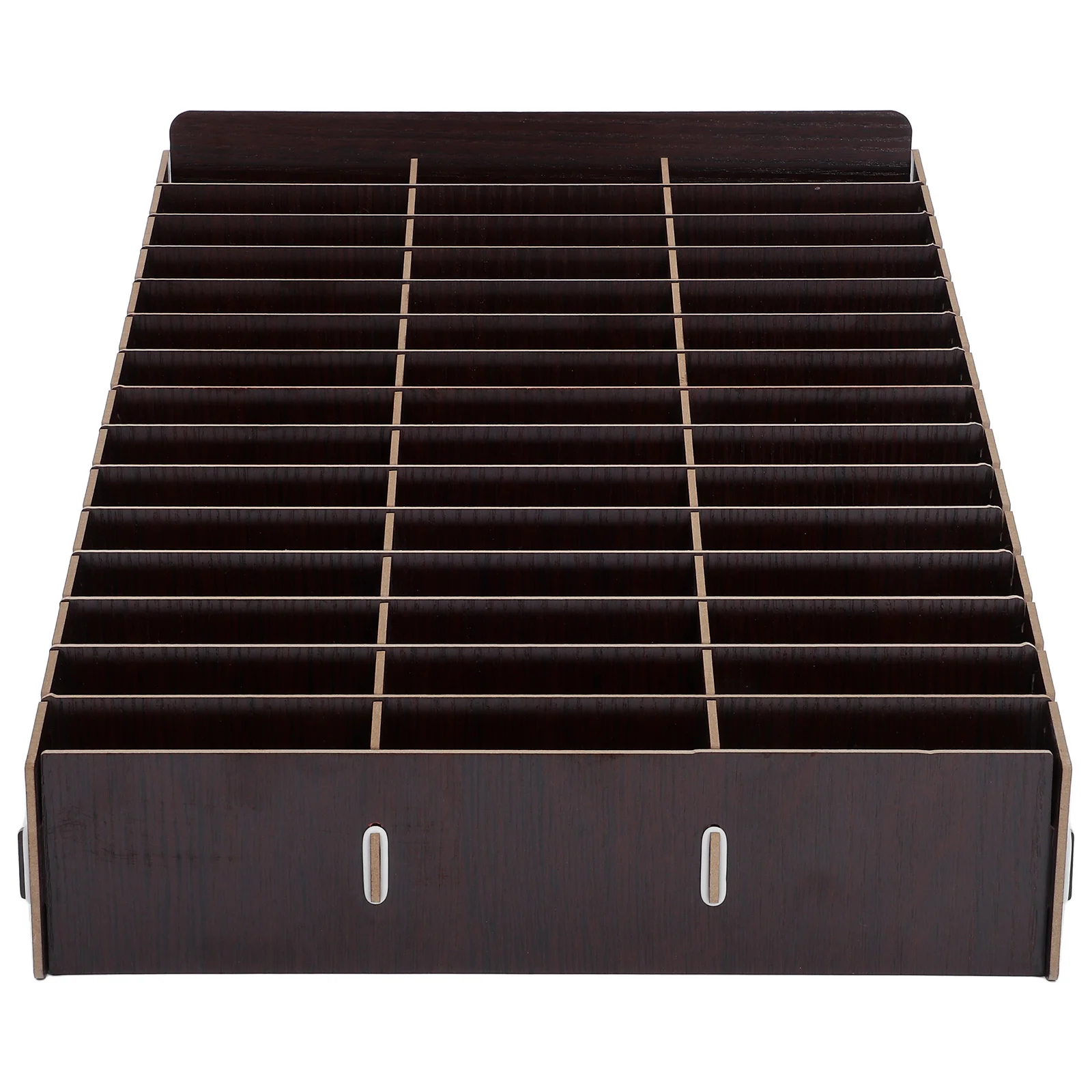 Mobile Phone Storage Box Wood Stand Desk Organizer Cell Holder Classroom Telephone Maple Staff Locker 2