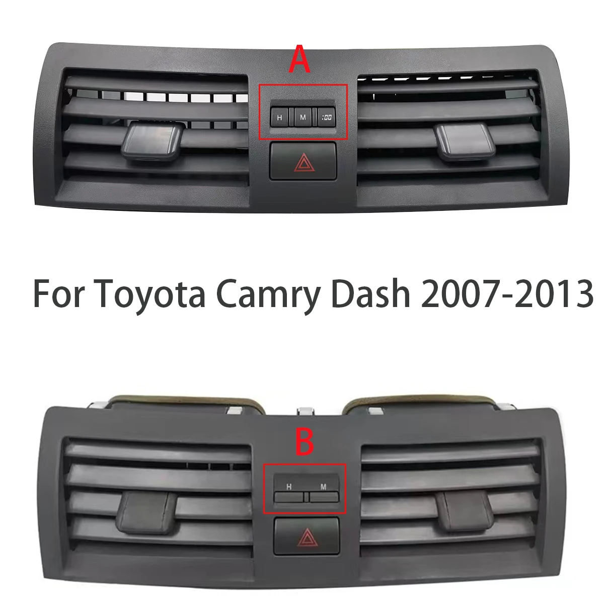 For Toyota Camry Dash 2007-2013 Center A/C Air Conditioning Vents Trim Insert Outlet Panel Grille Car Accessories vehicles