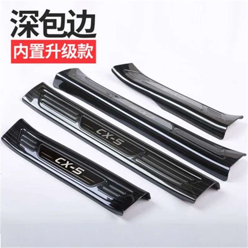 

Car Accessories For Mazda Cx-5 Cx5 2017-2018 2019 High-quality Stainless Steel Plate Door Sill Welcome Pedal car stickers