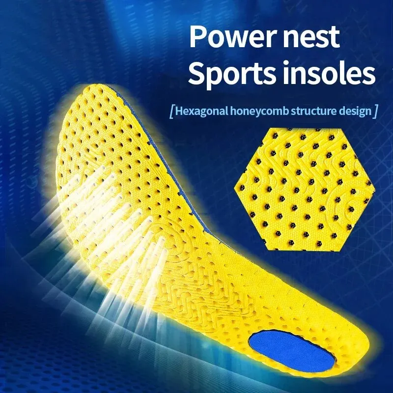Memory Foam Orthopedic Insoles 3Pairs Feet Shoe Sole Pad Mesh Deodorant Breathable Cushion For Men & Women
