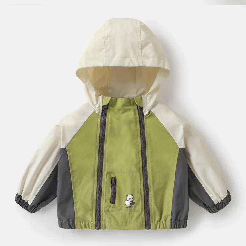 Outdoor Jacket Sports Baseball Uniform Warm Outerwear Windbreaker Hooded Coat Camping Hiking Zipper Children Hiking Jackets