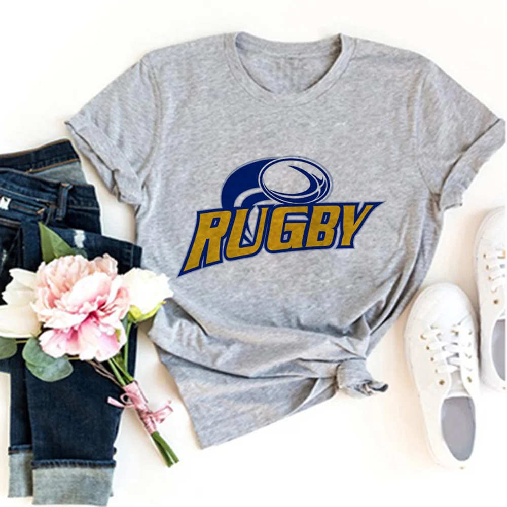 

Rugby tshirt women streetwear top girl anime clothing