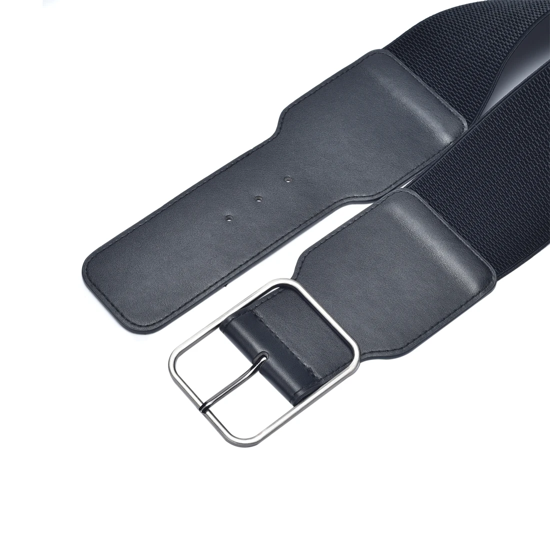 Women Stretchy Wide Waist Belt Ladies Elastic Dress Cummerbund