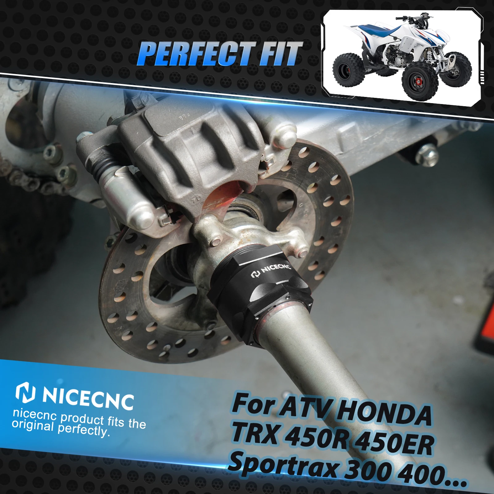 ForHondaTRX450RATC250RATVRearAxleLockNutForHondaTRX250X