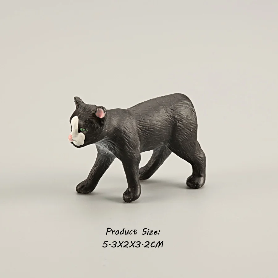 Miniature Realistic Cat Figurines Toy Set for Decoration and Party Favors
