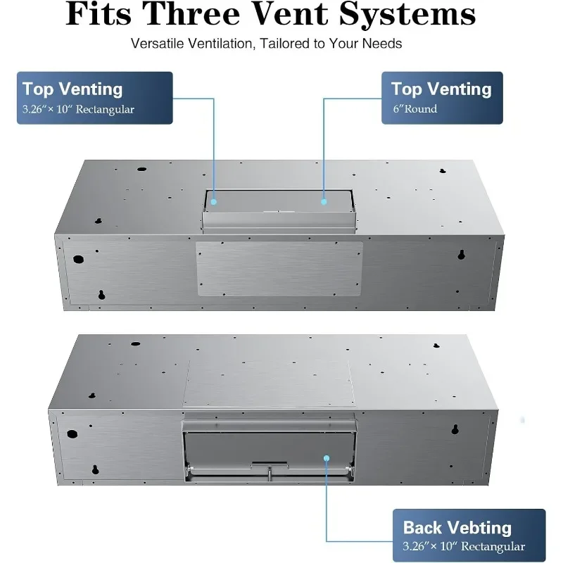 IKTCH 30 Inch Under Cabinet Range Hood, 900 CFM with 4-Speed Gesture Sensing & Touch Control, Stainless Steel Range Hood 5