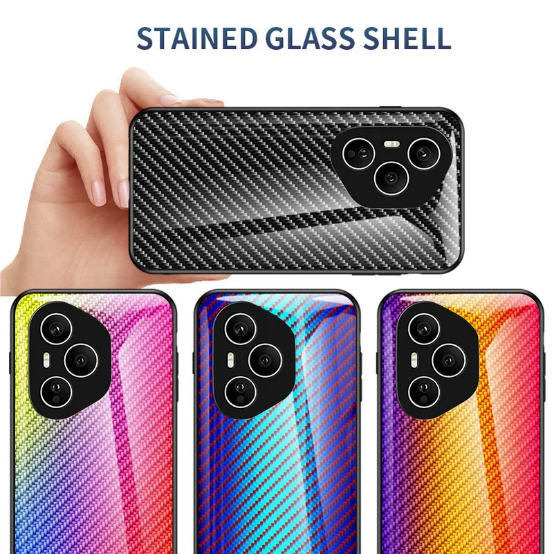 DEDUX Cover Per Honor X7a – Custodia Trasparente Con Effetto Sfumato Viola/Blu, TPU Antiurto, Rinforzo Angoli, Ultra Sottile - 5