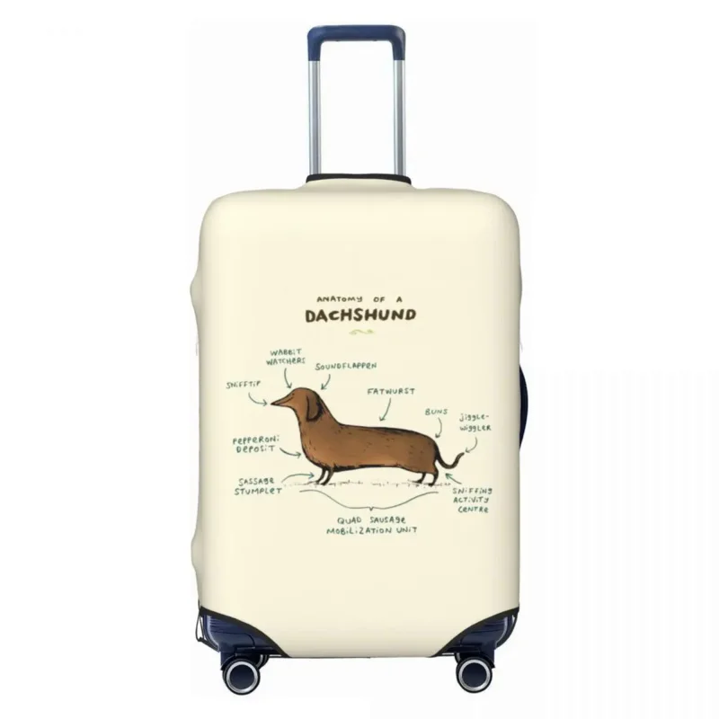 

Dachshund Luggage Cover Elastic Badger Sausage Wiener Dog Travel Suitcase Protective Covers Suit For 18-32 inch