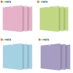 2022 New 3pcs Color Engraving Machine Base Plate Cutting Mat For Cricut/cameo 4 With Adhesive Pvc Cutting Mats