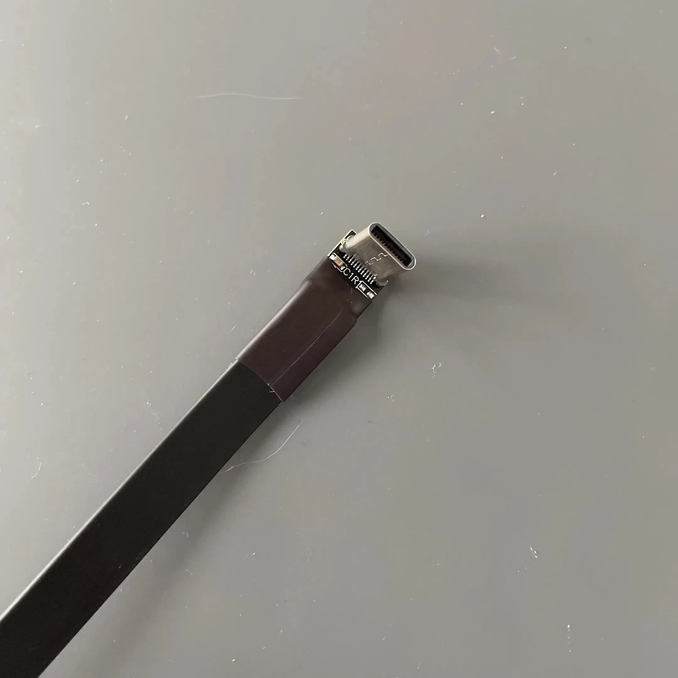 Cabo de Extensão Plana de Velocidade Total Fita Fpv Usb 3.1 tipo c 90 Graus Ângulo Acima e Abaixo Usb-c Dados Gen2 10gbps - Imagem 3