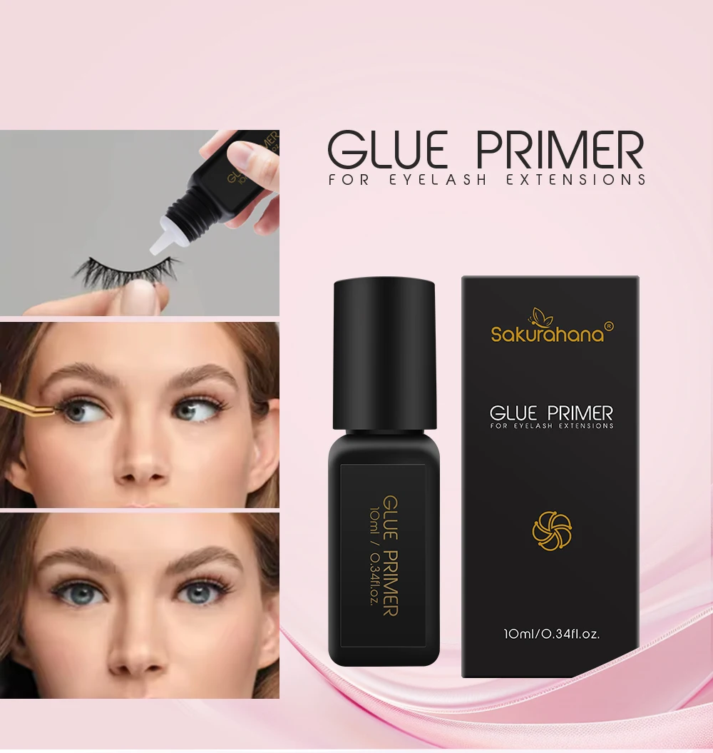 SAKURAHANA Kleberprimer für Wimpern, tiefreinigender und langanhaltender Klebeprimer für die Wimpernverlängerungsanwendung, Make-up-Werkzeug – Detail 6