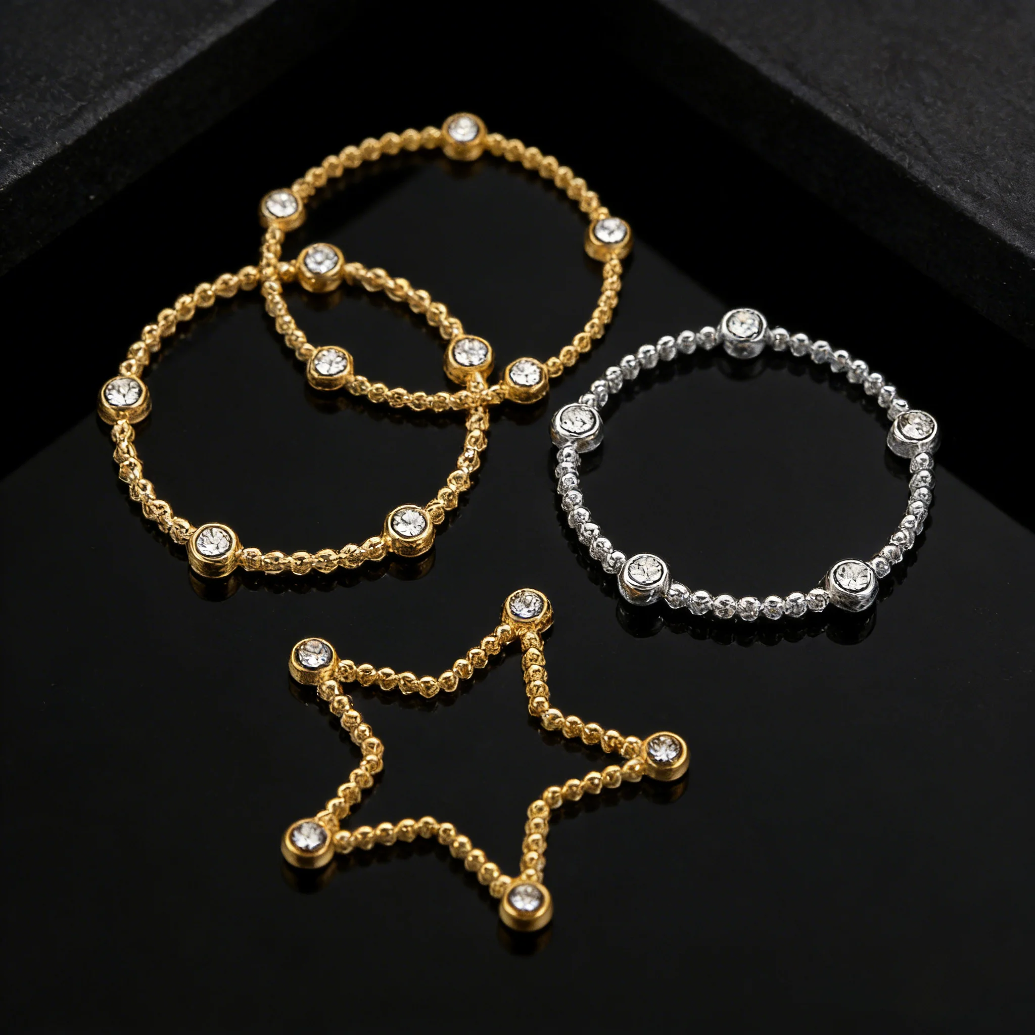 2 Stück 304 Edelstahl Gold Herz Runde Ohrringe Bastelzubehör Lünettenanhänger für DIY Halsketten Schmuckherstellung Bastelbedarf – Detail 4