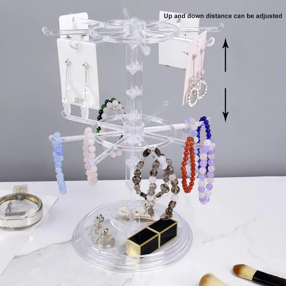 

Jewelry Storage Rack Rotatable Jewelry Stand Keychains Earrings Necklaces Bracelets Display Rack