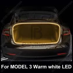 Enhanced Car Trunk Interior Atmosphere Light - Rear Tail Box Lighting Auto Accessory (For MODEL 3)