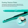KIPOZI 3/10 Inch Pencil Hair Straightener for Quick Touch Ups, Mini Flat Iron Titanium for Short Hair 15S Fast Heat Dual Voltage 4