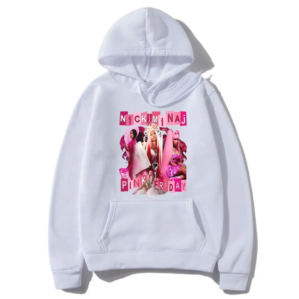 2024 Nicki Minaj Pink Friday 2 Concert Hoodie Men Women Fashion Oversized Streetwear Male Hip Hop Style Vintage Pullover Hoodies