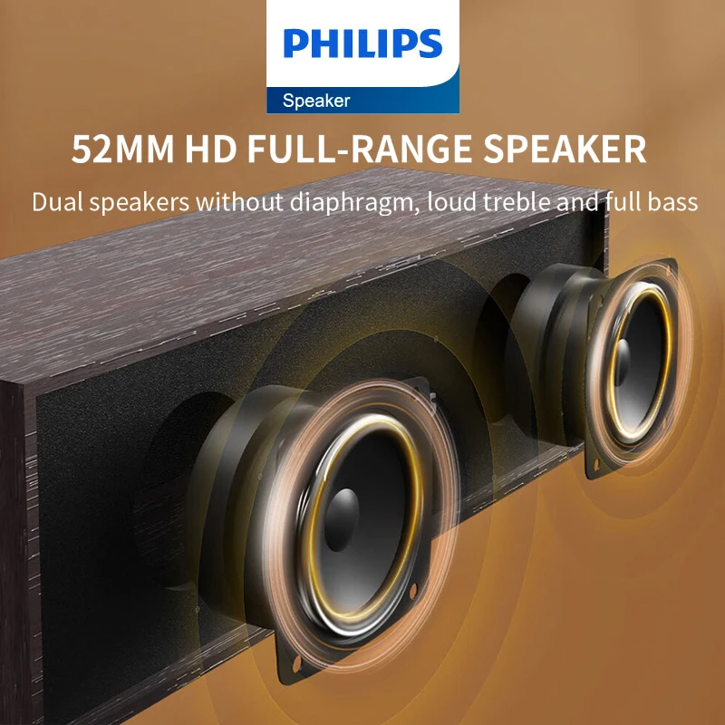 Philips SPA3609 Mini Speaker Supports Bluetooth and Wired