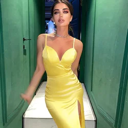 Mulheres de verão bodycon bandage vestido sexy v pescoço espaguete cinta midi vestido clube celebridade noite runway festa vestidos longos