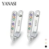 1 Pair 18K Gold Plated With Colour Zircon Earring Hooks For Jewelry DIY Women Earrings Making Accessories Wholesale