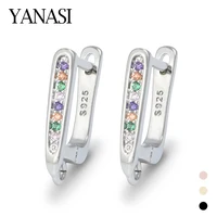 1 Pair 18K Gold Plated With Colour Zircon Earring Hooks For Jewelry DIY Women Earrings  Making Accessories Wholesale