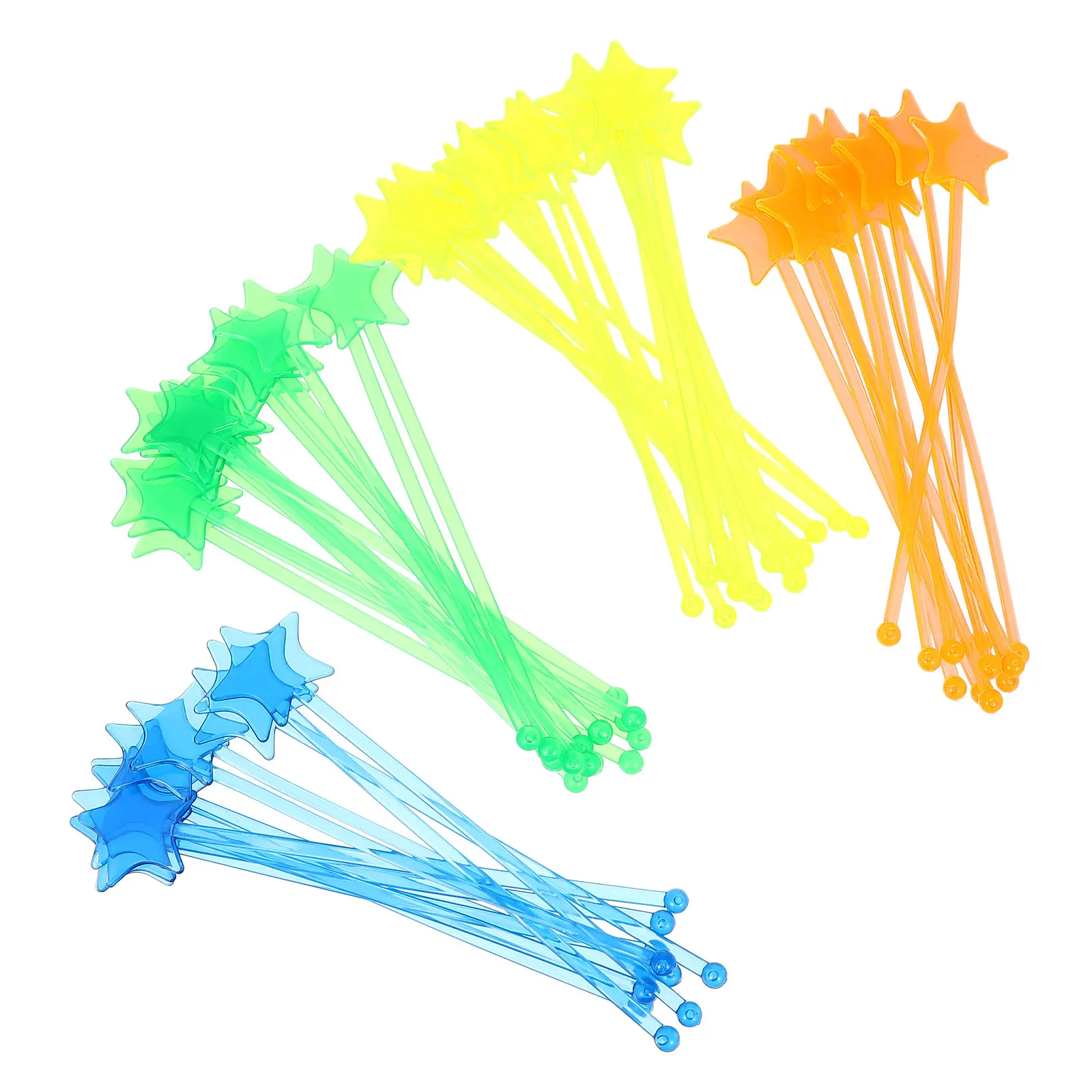50Pcs Colorful Stirring Sticks Bar Wine Stirrers coffee Mixing Rods Plastic Mixing Sticks Juice Beverages Cocktail Stirring Rods stainless steel stirrer