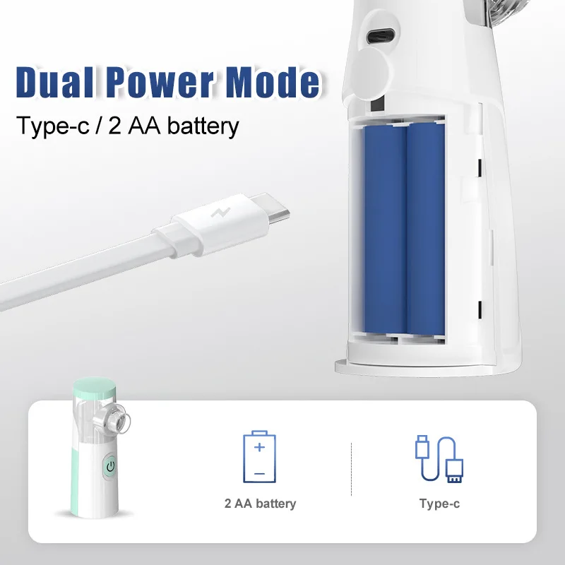 Portable Mesh Nebulizer Humidifier Medical Silent Handheld Asthma Inhaler Atomizer Children Health Care Oximeter Mini