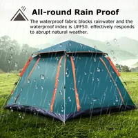 Goture 6-7Person Waterproof Automatic Tent 240*240*150cm Double Layer Camping Tent Outdoor Dome Camping Family Tent Couple Tents 5
