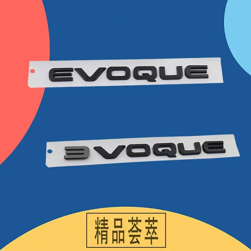 P250 P300 스타일링 액세서리용 배지 스티커 자동차 엔진 후드 펜더 트렁크 테일 리어 데칼 엠블럼 3D 프리미엄 EVOQUE 레터링
