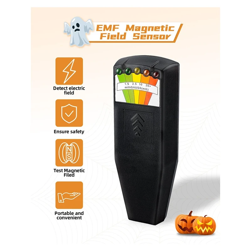 EMF meter ghosthunting equipment kit paranormal equipment LCD Emf detector for home office & outdoor inspect