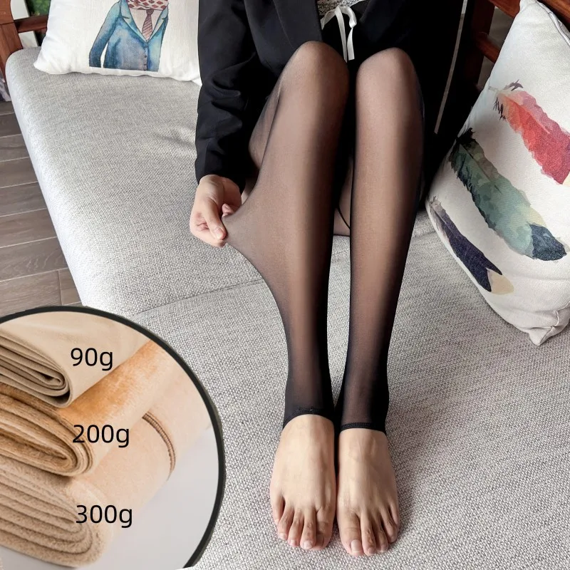 Îmbrăcăminte pentru femei Y2k Ciorapi translucizi sexy pentru femei Colanți cu efect elastic înalt de piele Colanți cu imprimeu Pantaloni șosete pentru femei_voghion.com
