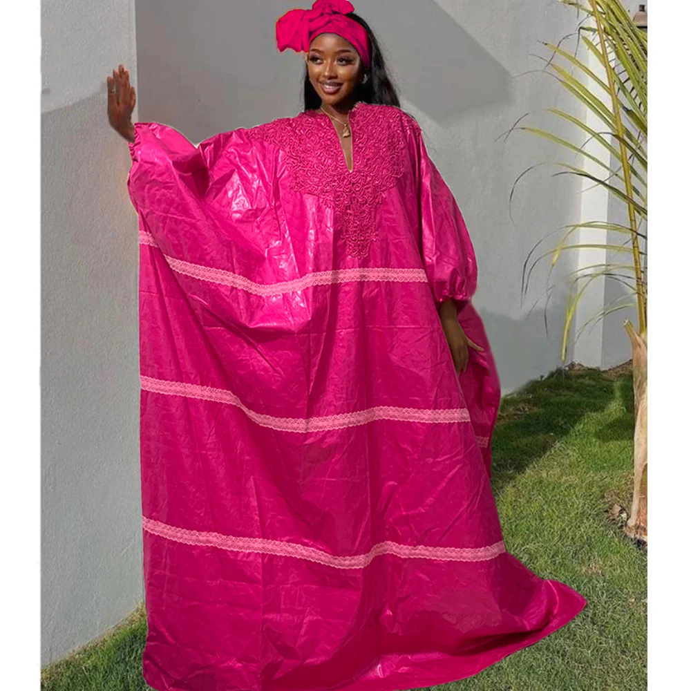 

Black Rihce Bazin Dresses African New Nigerian Original Brocade Embroiderey Basin Clothing Mali Women Robe Wedding Party Cloth