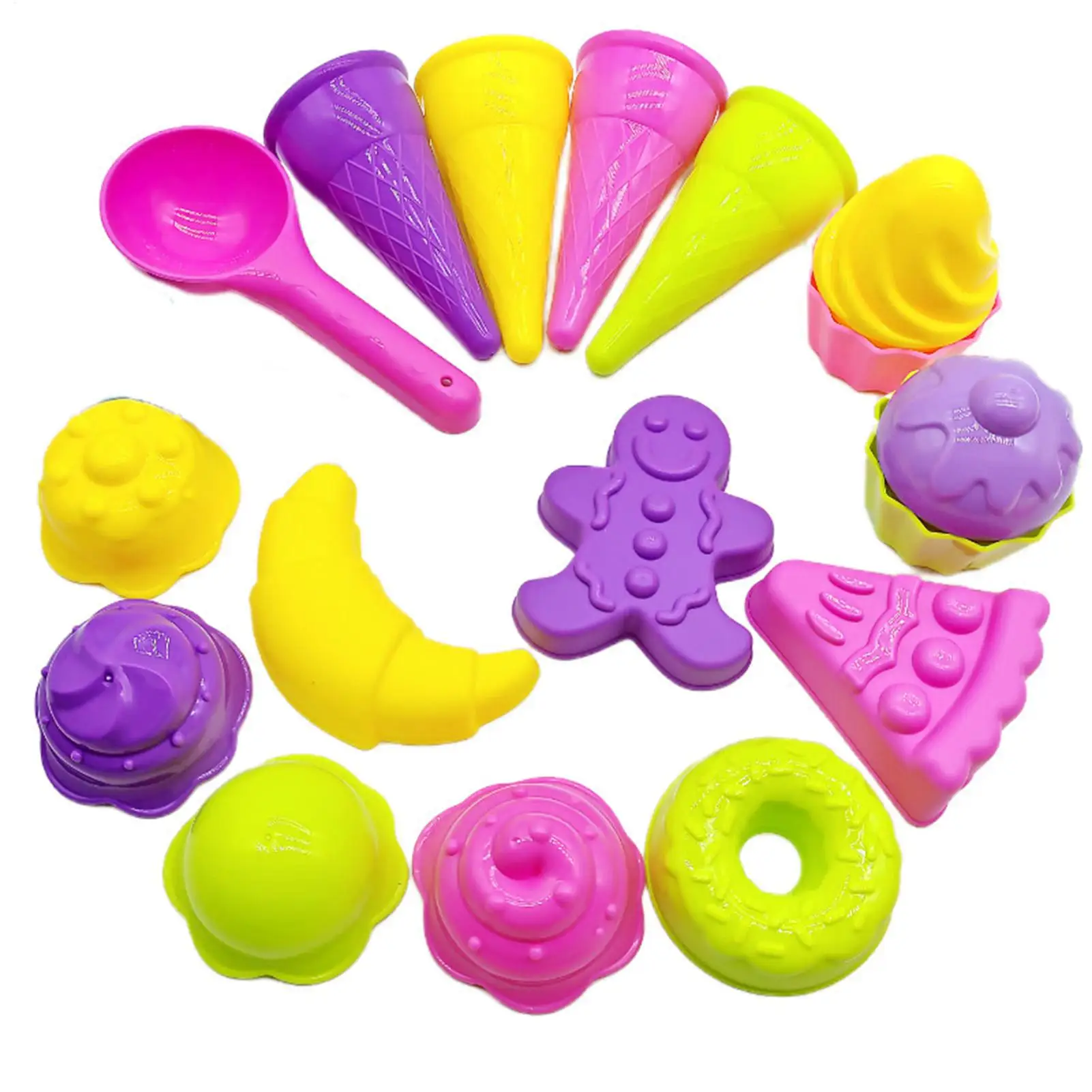 Molds 17 Pieces Mould Set Beach Sand Toys For Boys Family Outdoor Summer Vacation Travel Construction Game_voghion.com