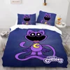 Anime Cartoon S-Smiling Critters Horror Game CATNAP DOGDAY Duvet Cover Sets Printed Bedding Set Double Queen King Size 2/3pcs 1