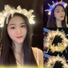 Light Up Feather Headband LED Hair Band Luminous Christmas Headbands Glowing Headpiece Party Decoration Supplies 1