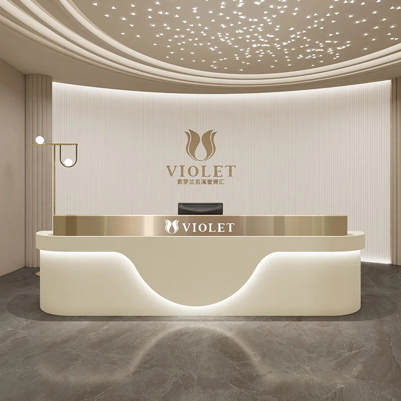 Modern Reception Desks For Beauty Salon Coffee Shop Simple Information Desk Proffesional Modern Reception Desk Bar Furniture