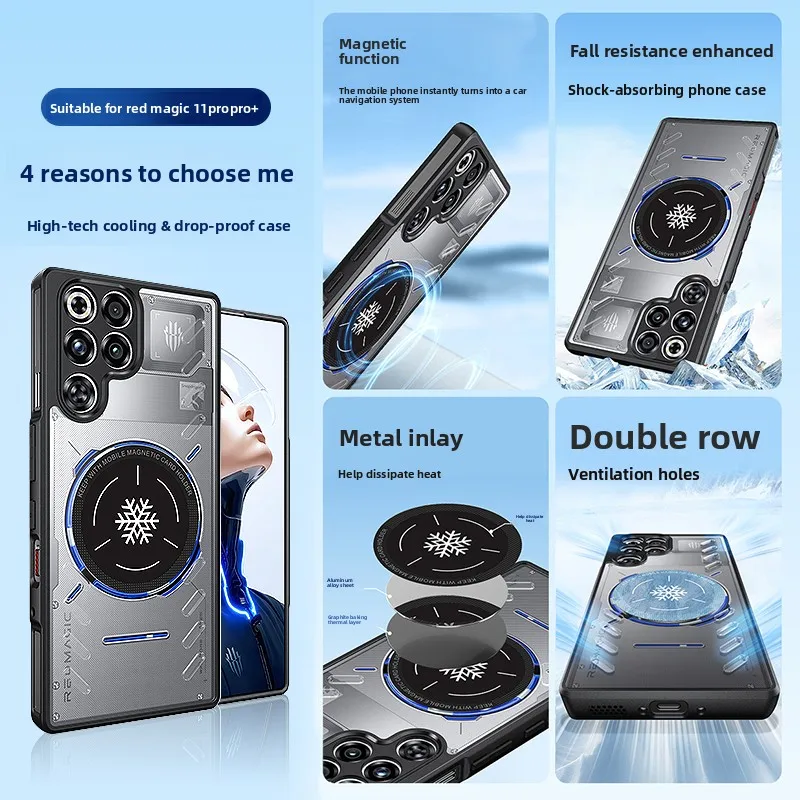 Advanced Graphene Cooling Magnetic Anti-Drop Phone Case