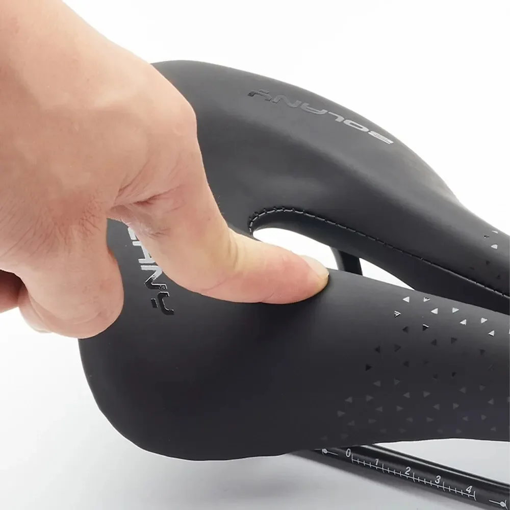 Bicycle Saddle PU Leather Ultralight Breathable Comfortable MTB Bike Seat Accessories