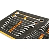 83 Piece Mechanics Tool Set with EVA Foam Tray  1/4'', 3/8", 1/2" Drives  90-Tooth  SAE & Metric  86529 garage storage 4