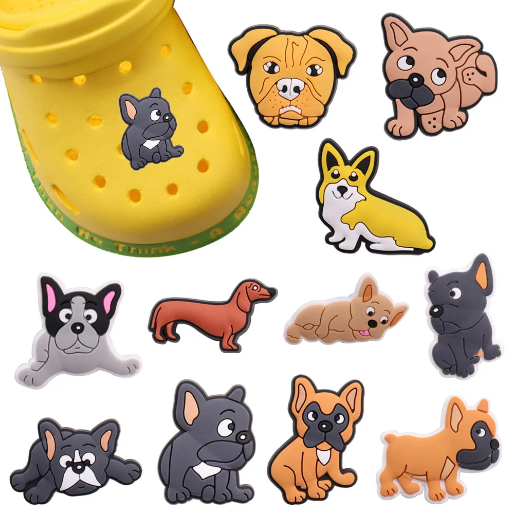 1 11pcs Hot Dogs Animals Pvc Buckle Clog Charms Shoes Accessories