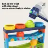 1 Set Brain Game Hand-eye Coordination Track Toys Exercise Hand Strength Pound Ball Educational Toys Toddler Toys 1