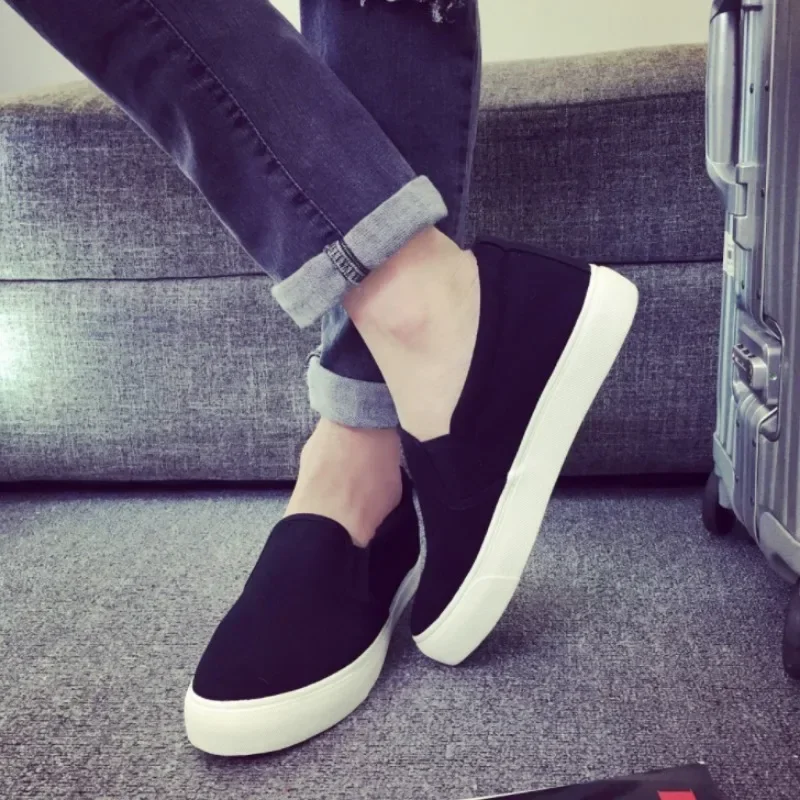 Sneakers Male Canvas Trends 2024 Men's Vulcanize Shoes Slip-ons 2024 New Arrivals Elegant Cheap Liquidation In Promotion 3