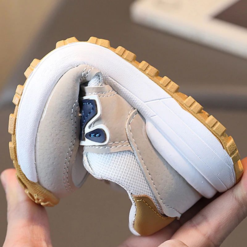 Sports Shoes Summer Spring Boys And Girls Soft Outdoor Sports And Leisure Forrest Shoes Lace-up White Non-slip Wear-resistant Mesh