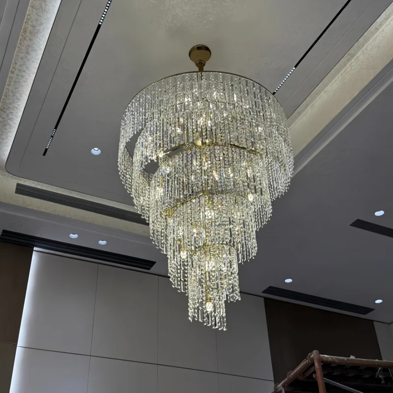 Villa Hollow Duplex Crystal Pendant Light