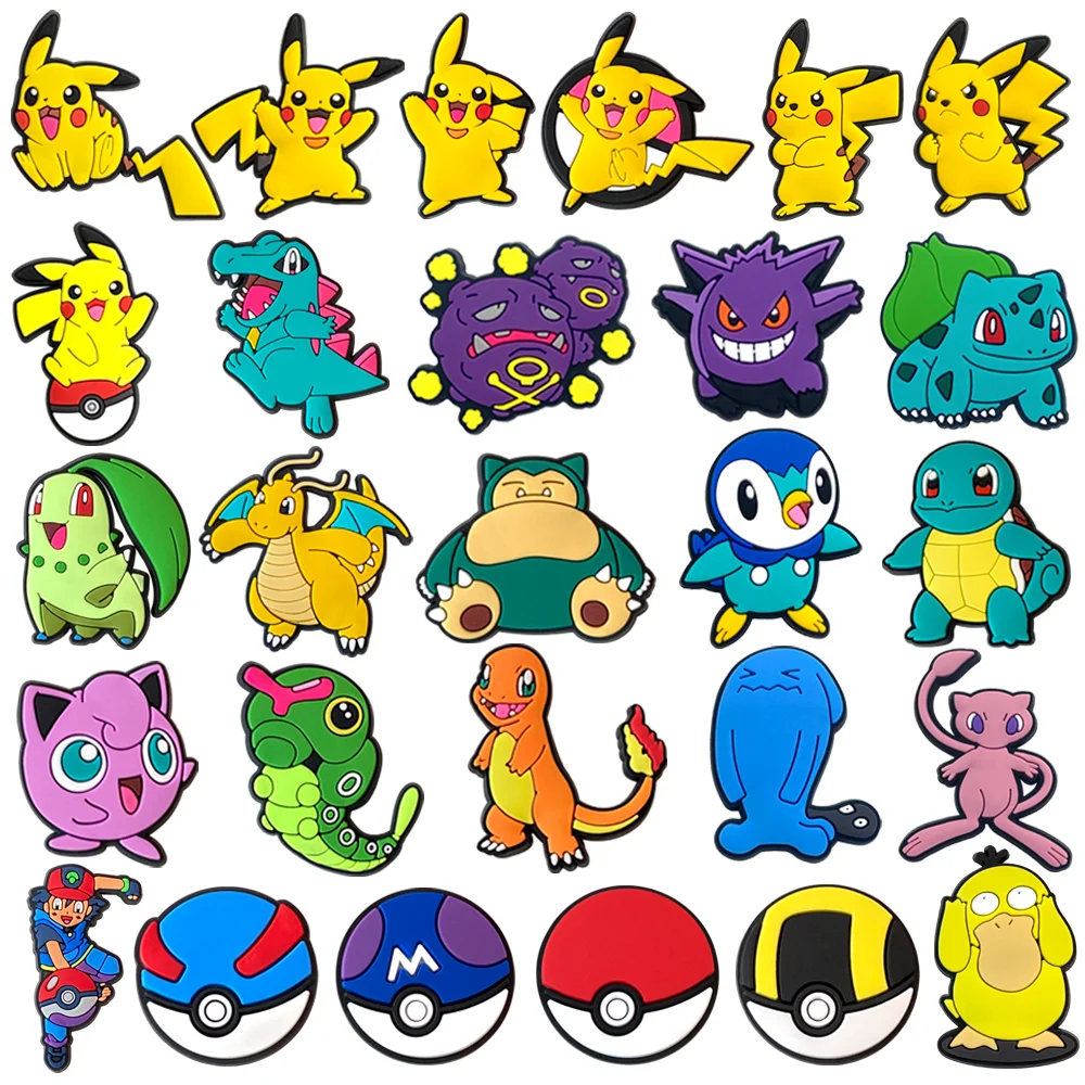 Shoe Charms VC Decoration Buckle Pokemon Sandals Accessories Male and Female Children Gifts