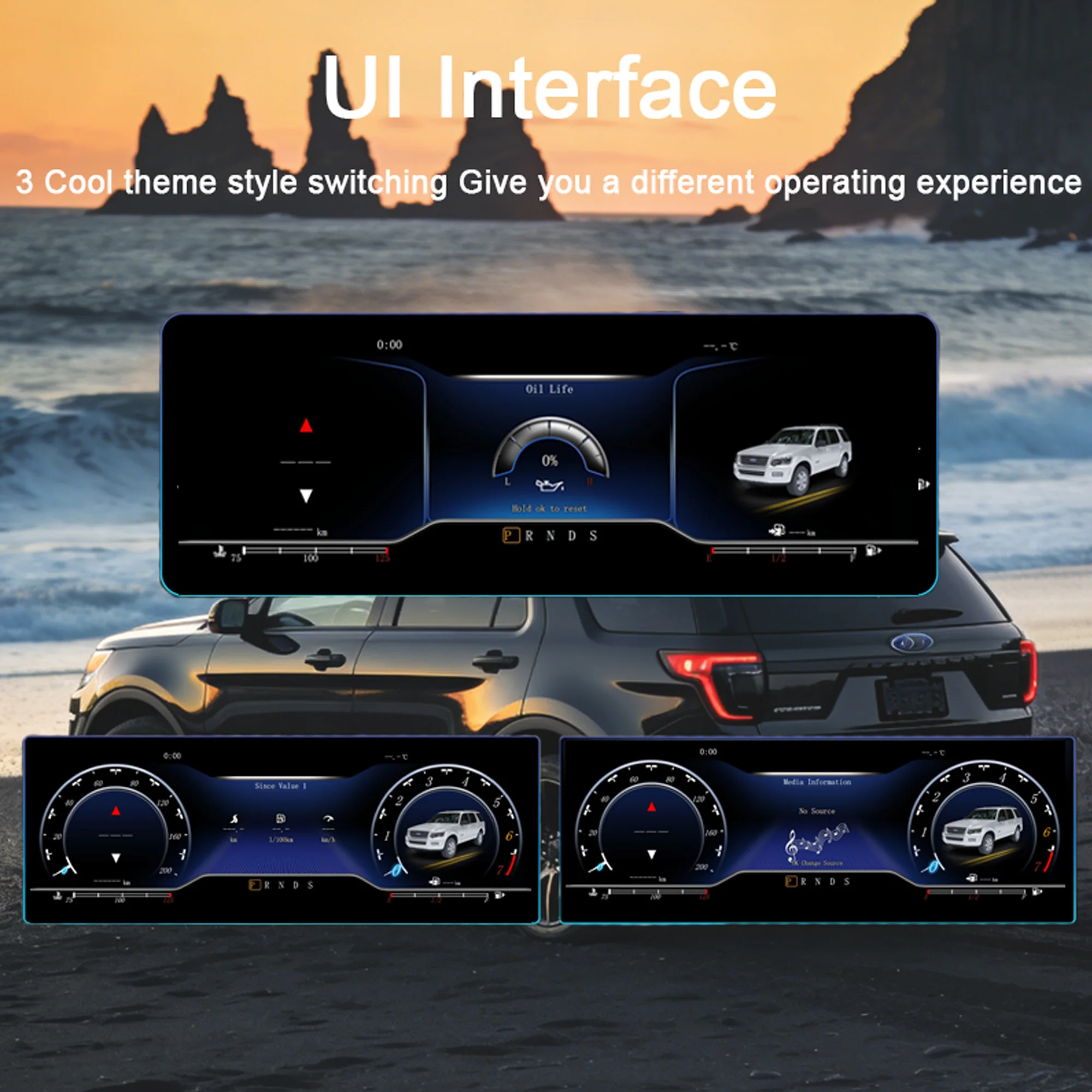 Digital Instrument Cluster For Ford Explorer 2011–2016 Wireless CarPlay Speedome