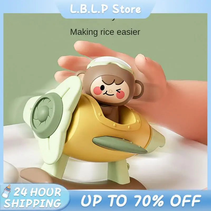 

Early Education Puzzle Baby Appease Toys Suction Cup Gyroscope Baby Dining Table Toy Cartoon Airplane Monkey Baby Bath Toys