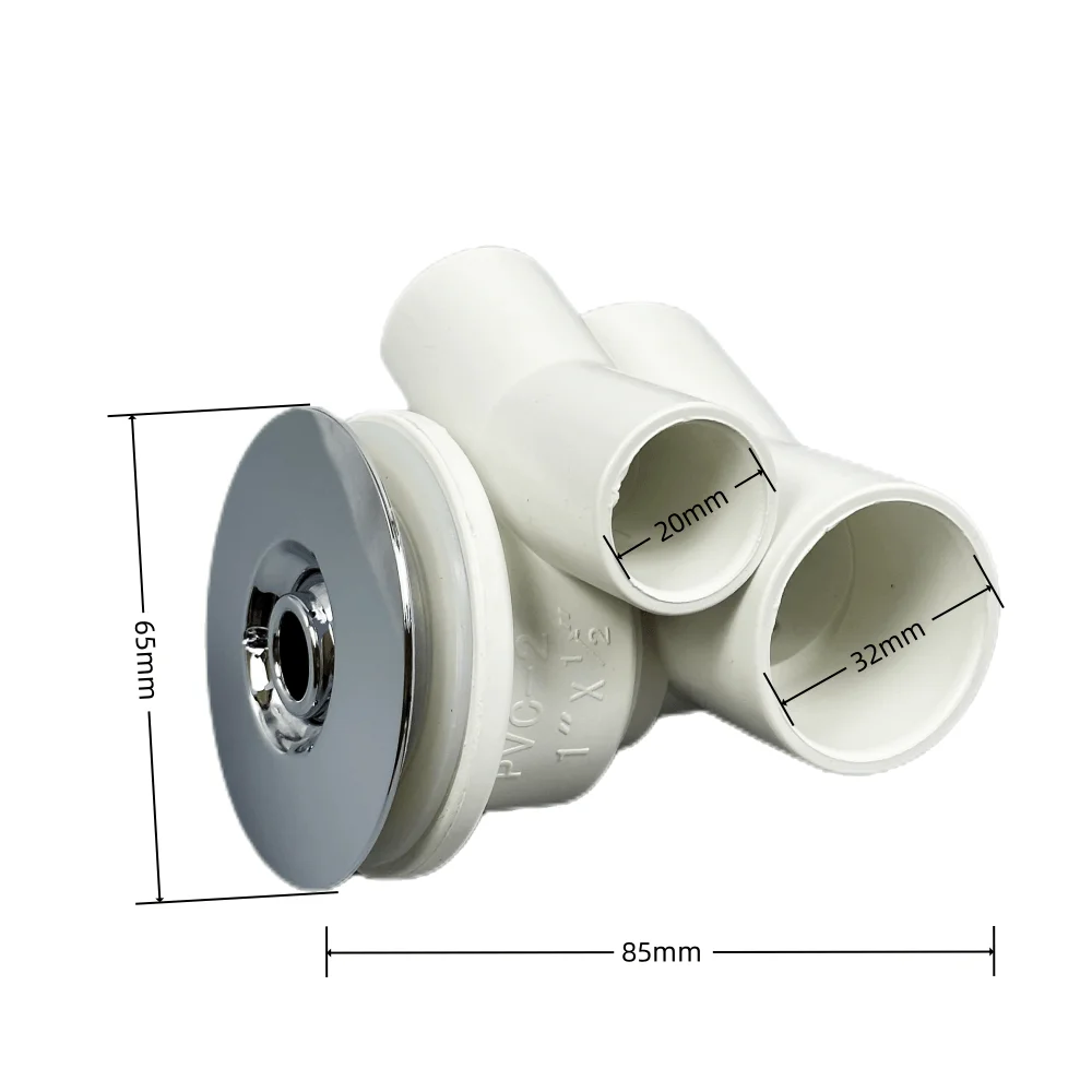Massage Bathtub Air Jet &Phi;65mm Cover 32mm Water-in Jet Nozzle Chromed Cap PVC Body Massage Bathtub Bubble Ultra-thin Flat Nozzle Hot Tub Water Jet