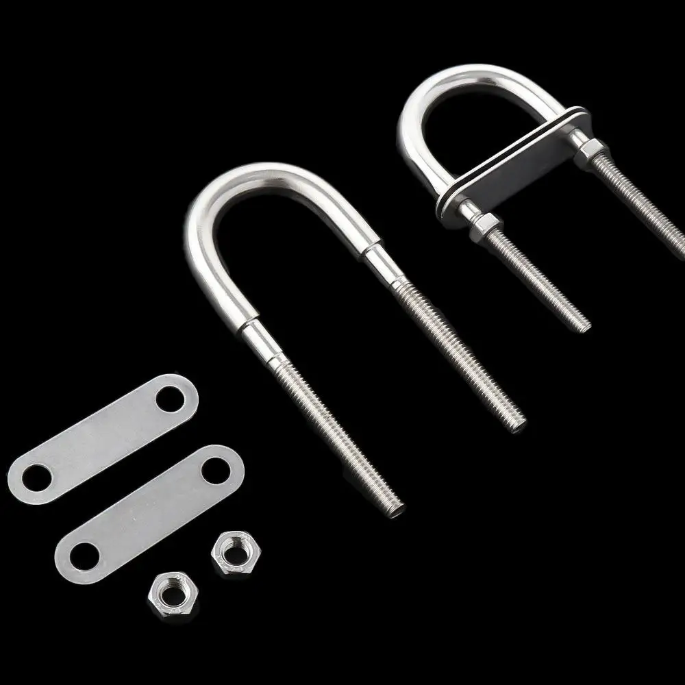 Metallo U-Bolt Yacht Boat Hardware Accessori Per Yacht Vite In Acciaio Inossidabile 304 Con Dado Corda Rigging Bow Stern Eye Screw Pads