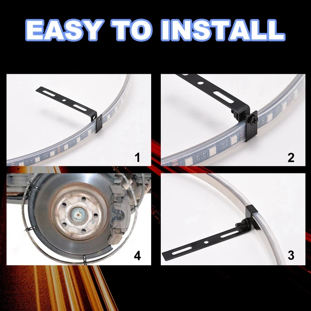 오프로드 차량을 위한 화려한 컬러로 밤길을 밝히는 스마트 타이어 조명