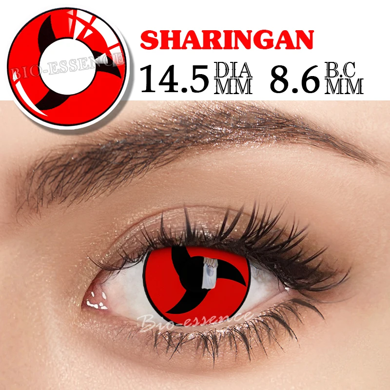Anime Cosplay Mangekyou Itachi Sharingan Contact Lenses For, 55 OFF